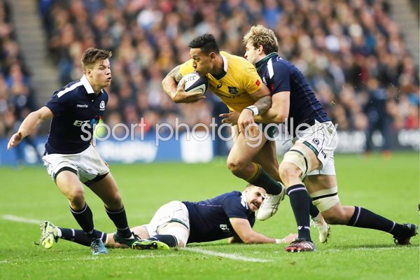 Richie Gray Scotland v Israel Folau Australia 