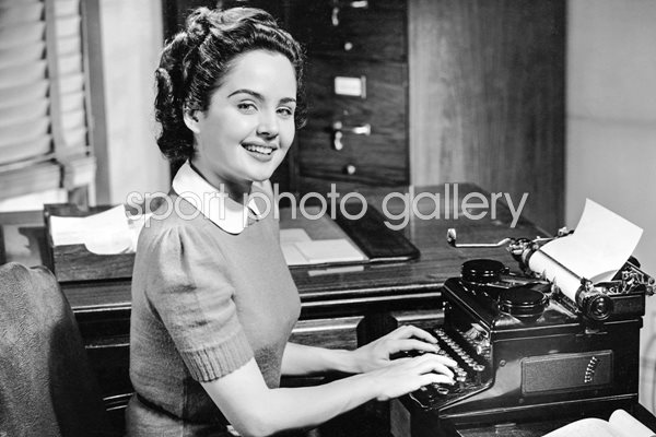 Secretary typing 1950s