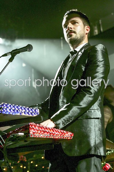 The Killers on stage - Brandon Flowers