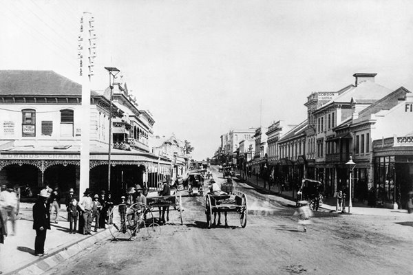 Brisbane Street circa 1860