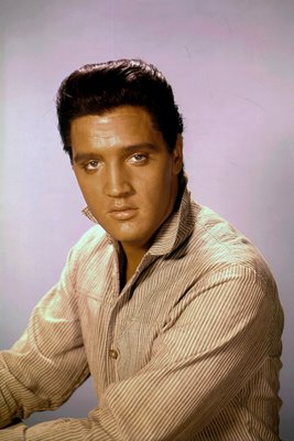 Elvis Presley colour studio portrait