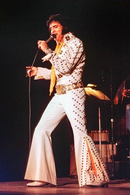 Elvis Presley classic 70's colour portrait