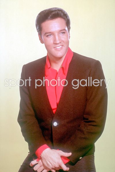 Elvis Presley in black suit