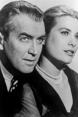 Grace Kelly and James Stewart in Rear Window