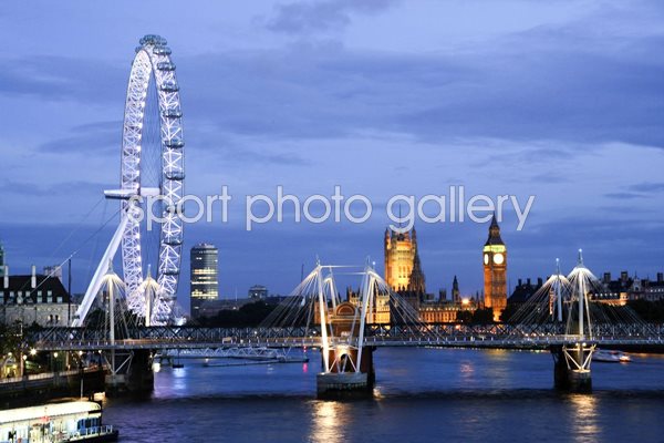 River Thames London at Night