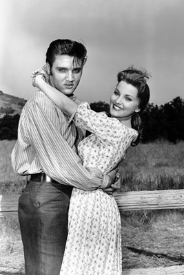 Elvis Presley with co star in "Love Me Tender"