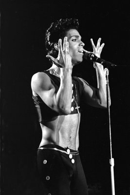 Prince on stage