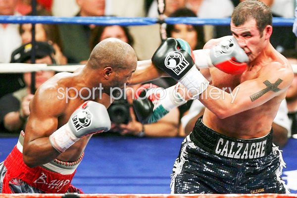 Bernard Hopkins lands left v Joe Calzaghe
