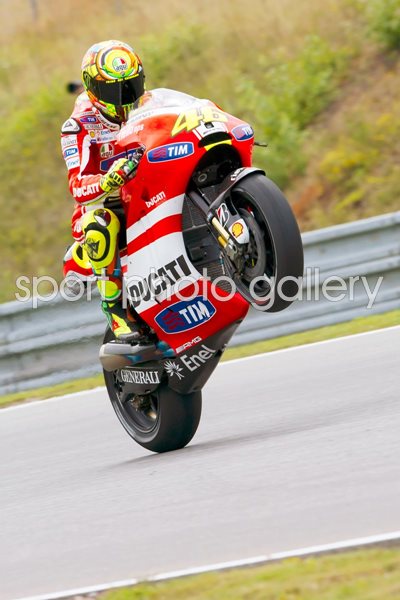 Valentino Rossi Wheelie Czech Moto GP 2011