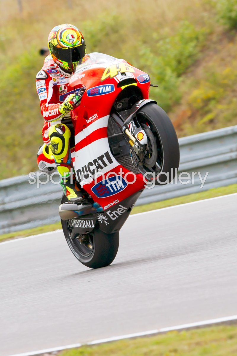 Valentino Rossi Wheelie Ducati