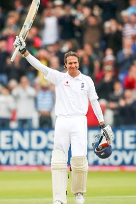 Michael Vaughan celebrates Lord's century
