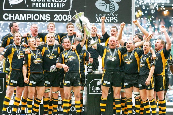 London Wasps celebrate Premiership Final win
