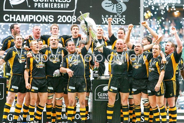 London Wasps celebrate Premiership Final win