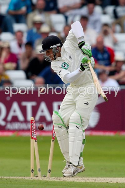 Brendon McCullum bowled at Trent Bridge 2008