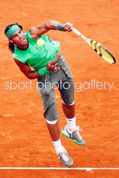 Rafael Nadal French Open 2008 action