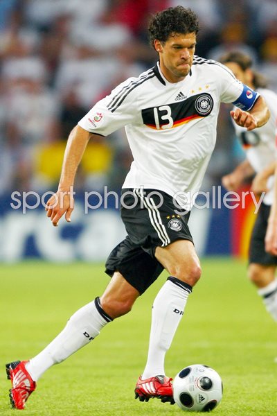 Michael Ballack Germany v Poland Euro 2008