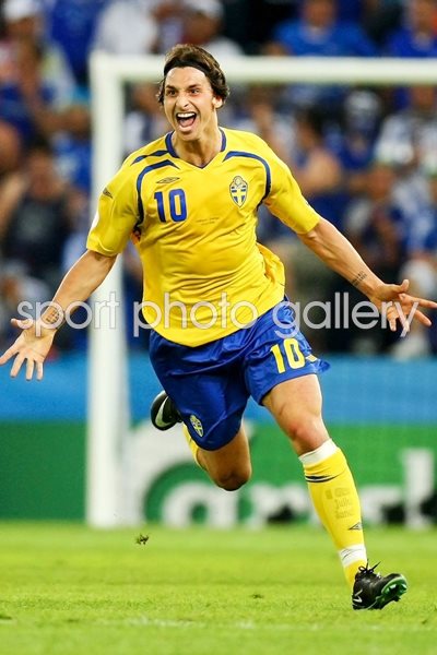 Zlatan Ibrahimovic scores for Sweden Euro 2008