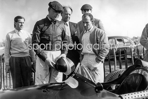 Mike Hawthorn  Raymond Mays and Stirling Moss 1956