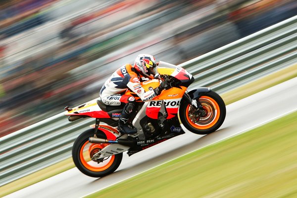Daniel Pedrosa Honda Repsol warming up