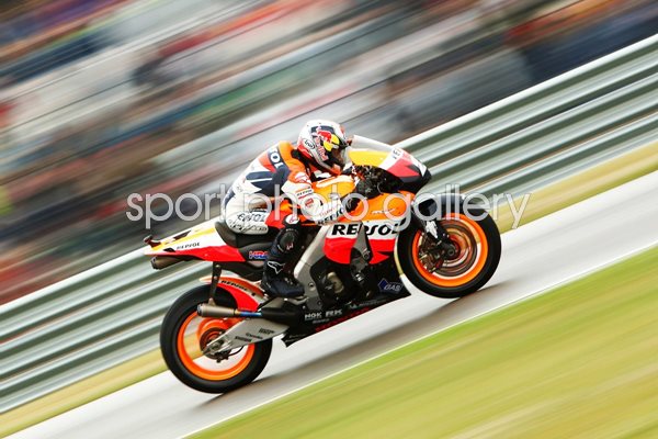 Daniel Pedrosa Honda Repsol warming up