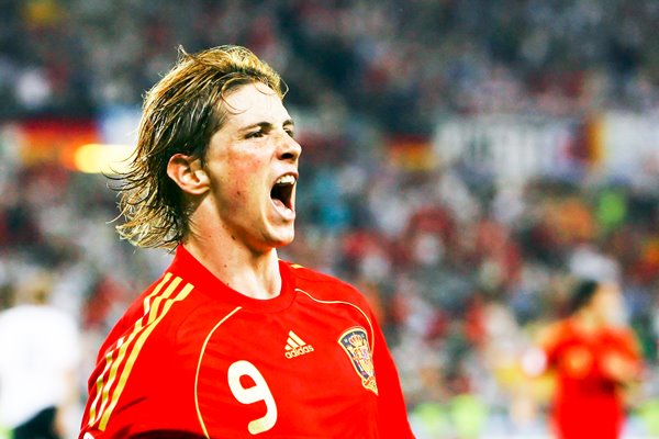 Fernando Torres celebrates Eurp 2008 winner