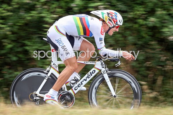 Fabian Cancellara Switzerland Time Trial 2008 Tour de France 