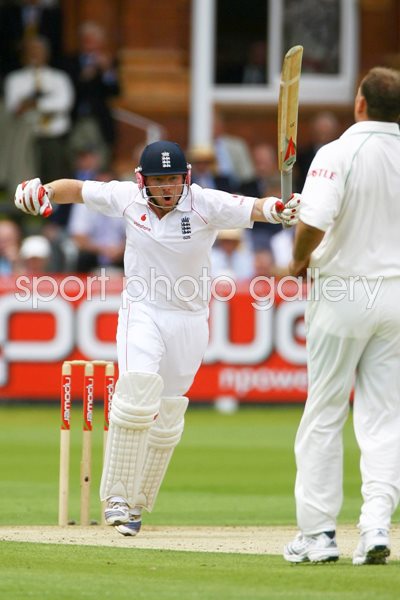 Ian Bell celebrates 100 v South Africa Lord's 2008