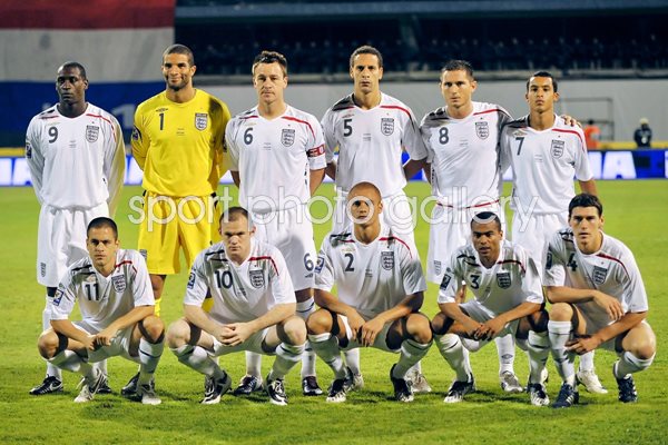 2008 England team line up for historic win in Croatia