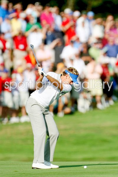 Ian Poulter 2008 Ryder Cup action
