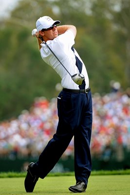 Hunter Mahan drives 2008 Ryder Cup 