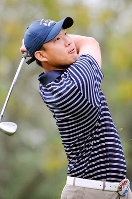 Anthony Kim Ryder Cup action portrait