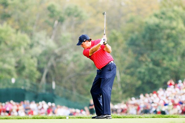 Phil Mickelson Ryder Cup 2008 action