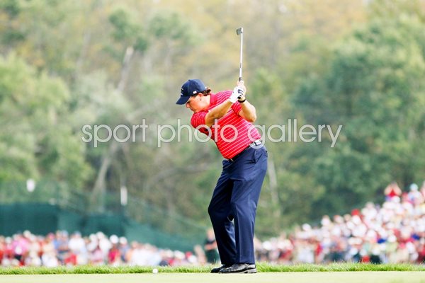 Phil Mickelson Ryder Cup 2008 action