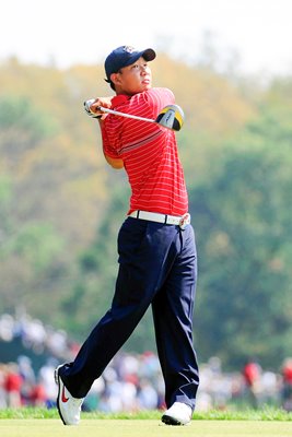 Anthony Kim tees off 2008 Ryder Cup - Day 3