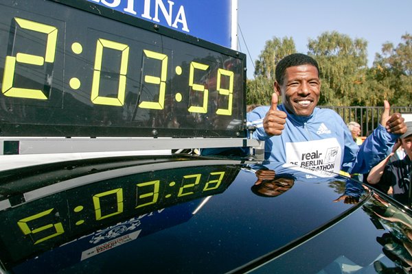 Haile Gebrselassie Marathon World Record 2008