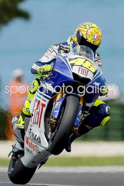 Rossi Wheelie - Phillip Island Australia  2008