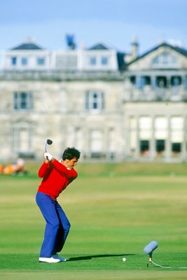 Seve tees off 18th at St Andrews Open 1984