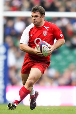 Lee Mears on the ball for England 2008