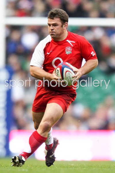 Lee Mears on the ball for England 2008