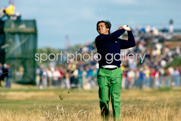 Seve blasts from the Lytham rough Open 1988