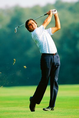 Classic Seve Ballesteros action portrait