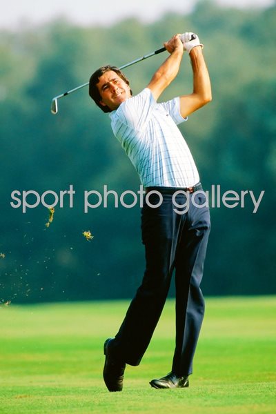 Classic Seve Ballesteros action portrait