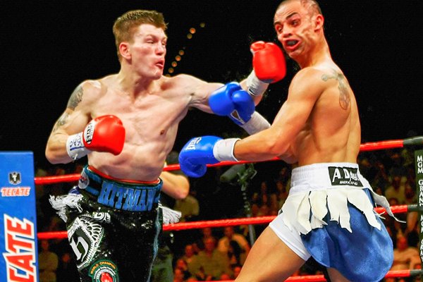 Ricky Hatton lands a shuddering left v Paulie Malignaggi