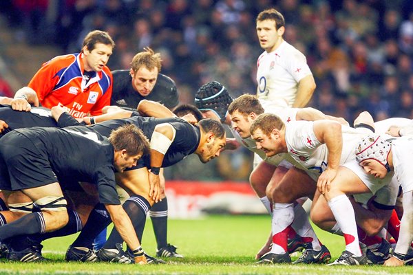 England & New Zealand scrum Twickenham 2008