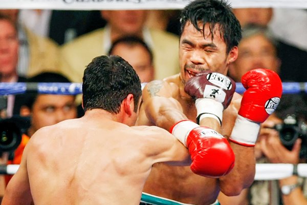 Oscar De La Hoya v Manny Pacquiao at the Gran Garden in Las Vegas, 2006