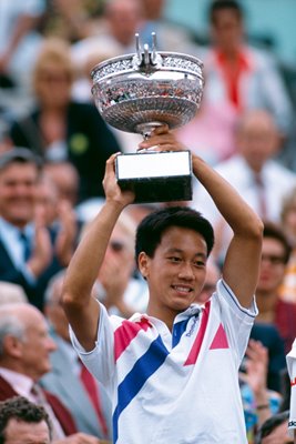 Michael Chang French Open Champion Paris 1989