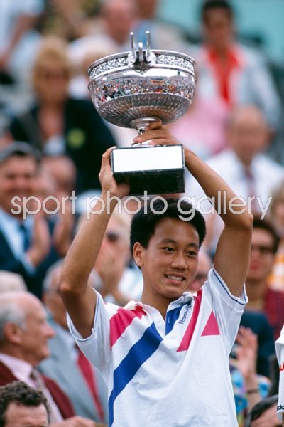 Michael Chang French Open Champion Paris 1989