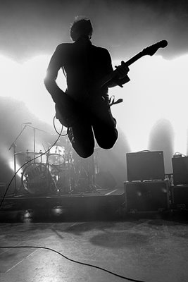 Franz Ferdinand onstage black&white 