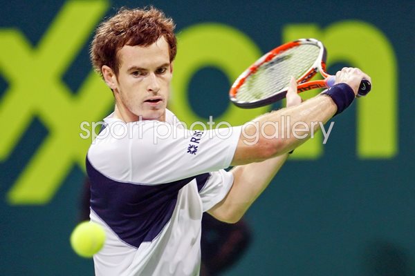 Andy Murray Qatar Open action 2009