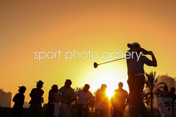 Rory McIlroy Dubai Desert Classic Sunset 2009